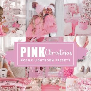 Pink Christmas Lightroom Mobile Presets