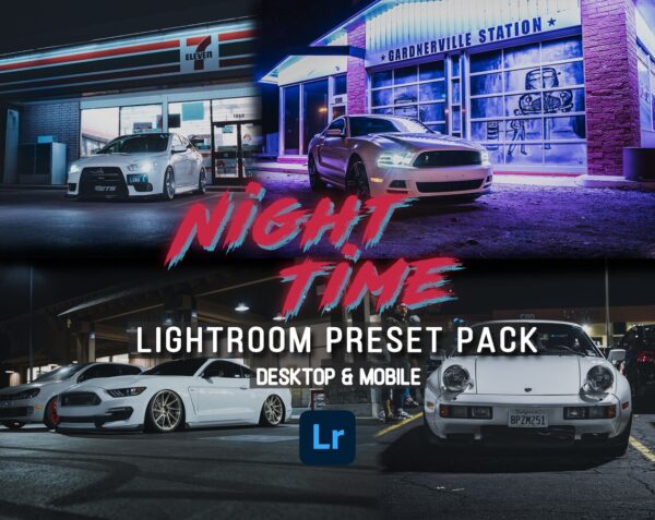 Car Lightroom Preset, Night Time Cars