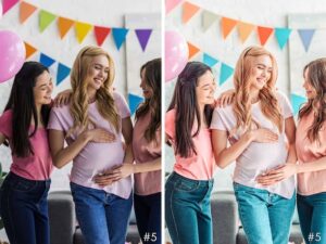 Maternity Lightroom Presets — Baby Shower Photo Filters preview 3