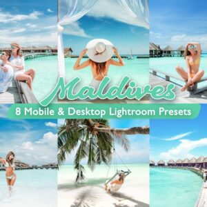 Maldives Lightroom Mobile Presets Desktop Presets Tropical beach