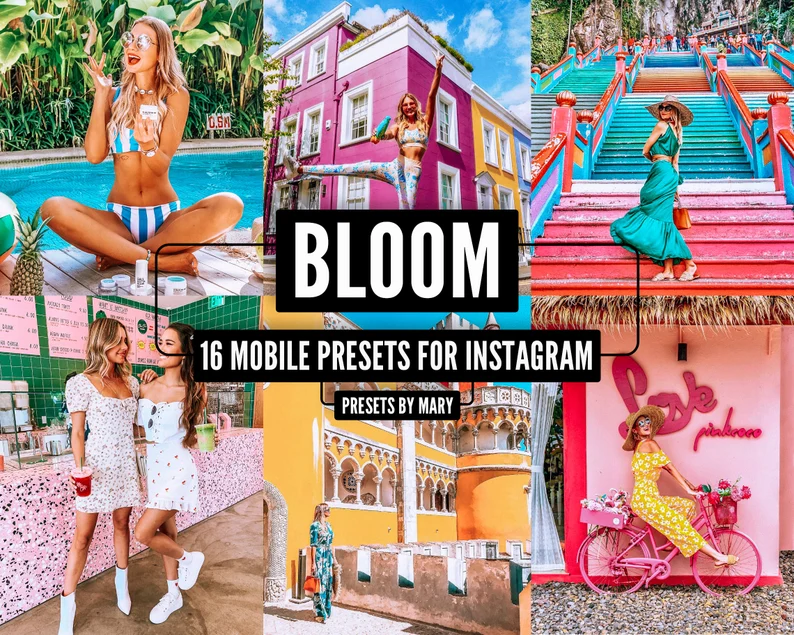 Bloom Travel Blogger Lifestyle Vibrant Instagram Lightroom Presets