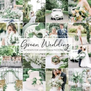  Green Wedding Lightroom Presets Mobile and desktop Presets