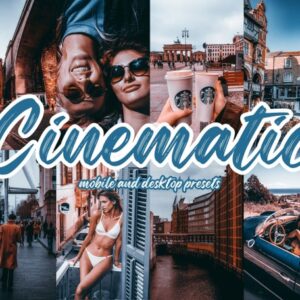 Cinematic Lightroom Presets Mobile and Desktop Cinema Blogger Presets