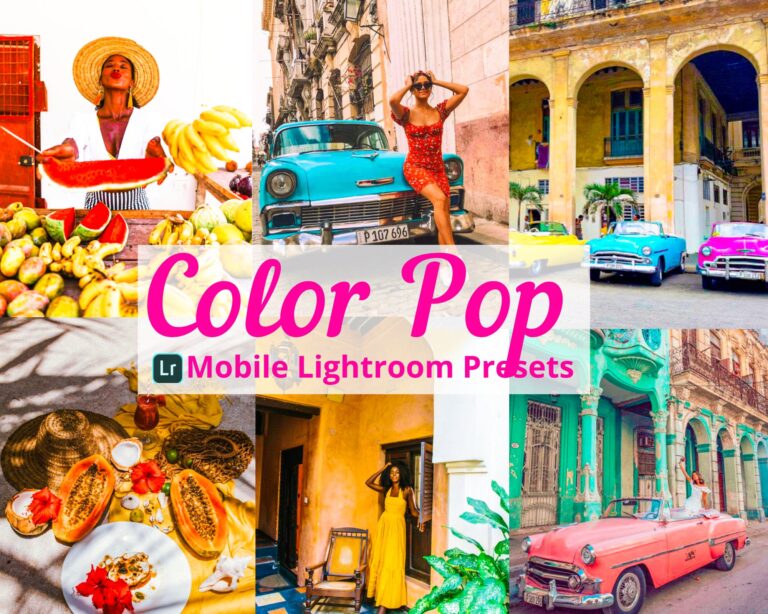 Color Pop Blogger Lightroom Presets — Vibrant Mobile Pack result 1