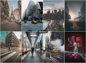 Black Cinematic Lightroom Presets — City Street Bundle preview 2