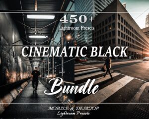 Black Cinematic Lightroom Presets — City Street Bundle preview 1