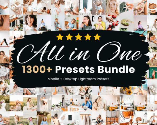 1300+ Lightroom preset bundle examples — portrait, travel, and lifestyle photo edits
