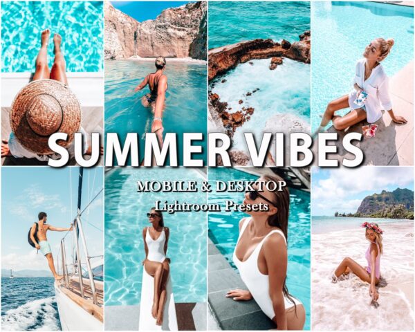12 summer Lightroom preset example — warm, golden beach and lifestyle photo