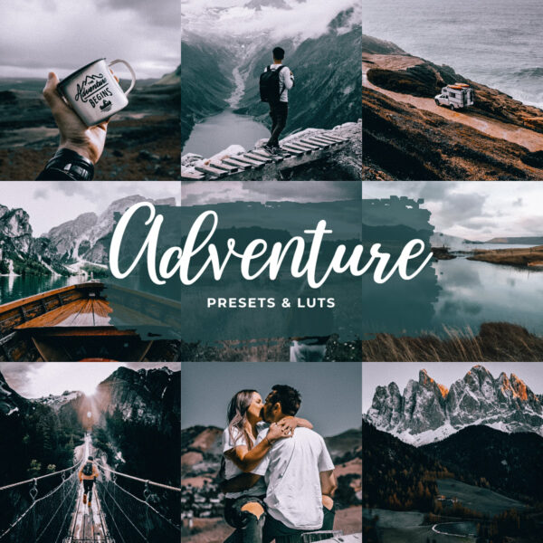 Adventure Lightroom preset before and after — vibrant outdoor hiking and travel photo