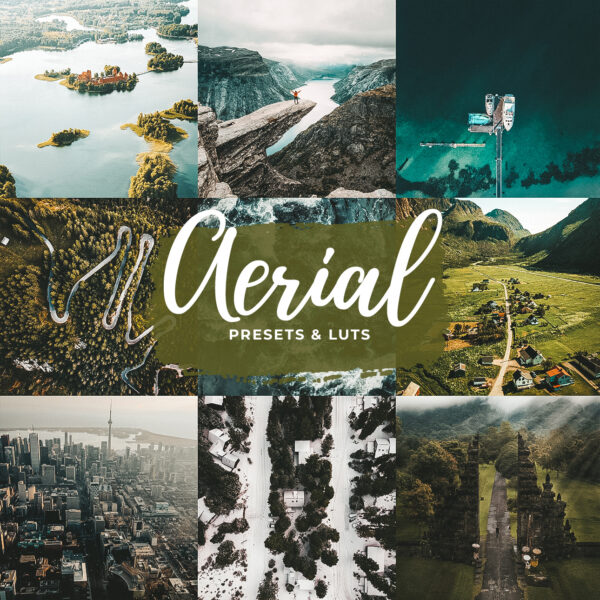 Aerial Lightroom preset example — stunning drone landscape photo with enhanced depth and colour