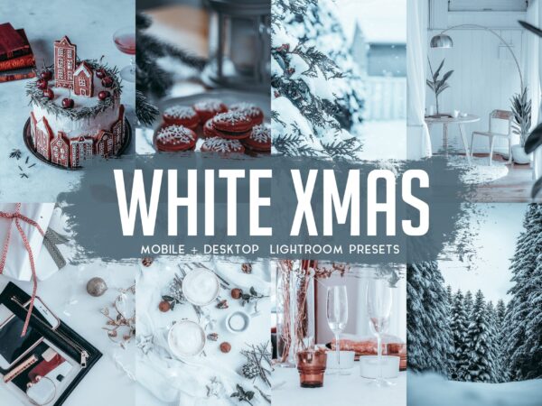 warm, cosy Christmas Lightroom preset example — festive portrait with holiday atmosphere