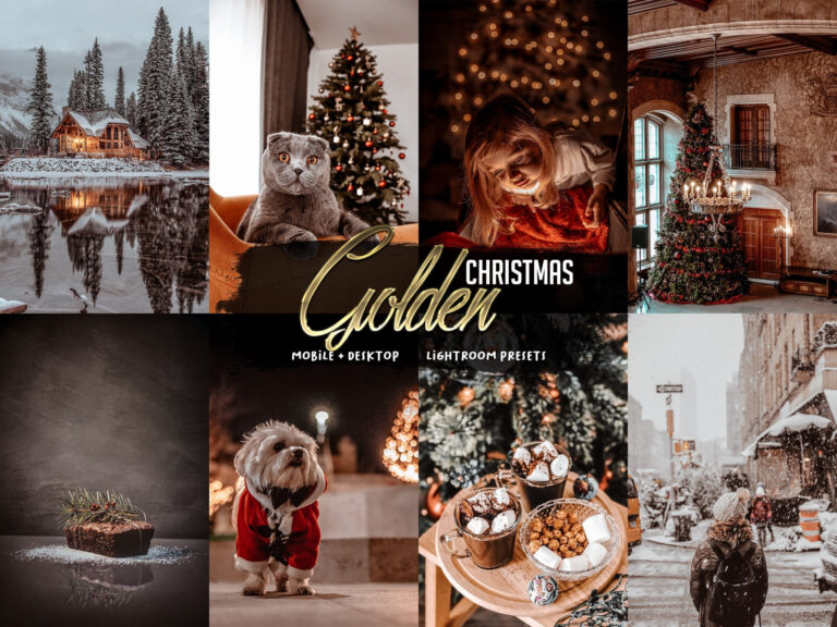 Golden Christmas Lightroom Presets — Mobile & Desktop result 1
