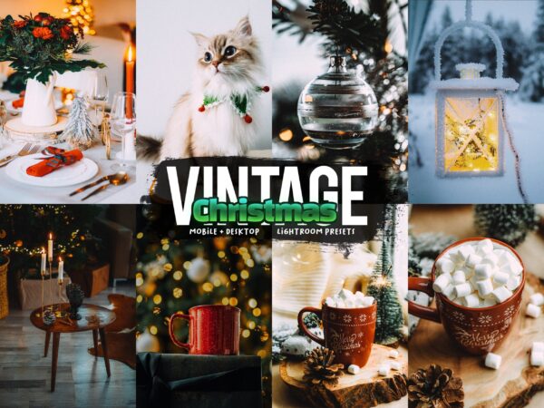 warm, cosy Christmas Lightroom preset example — festive portrait with holiday atmosphere
